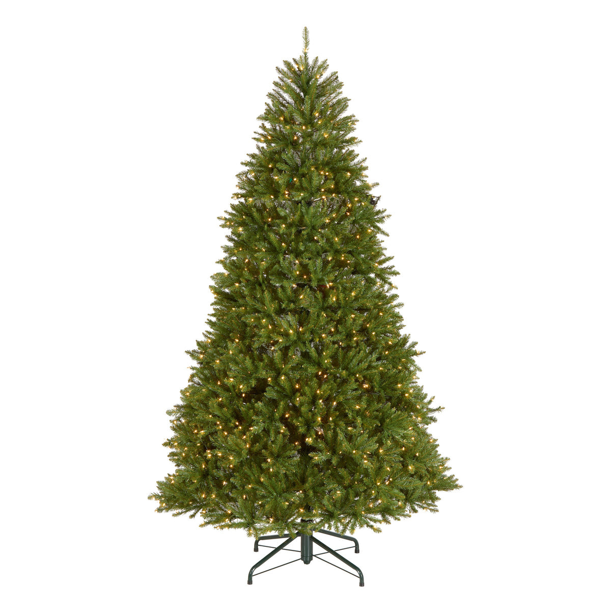 9 ft. Pre-Lit Dunhill Fir Hinged Tree with 900 Clear Lights - holiday-lighting