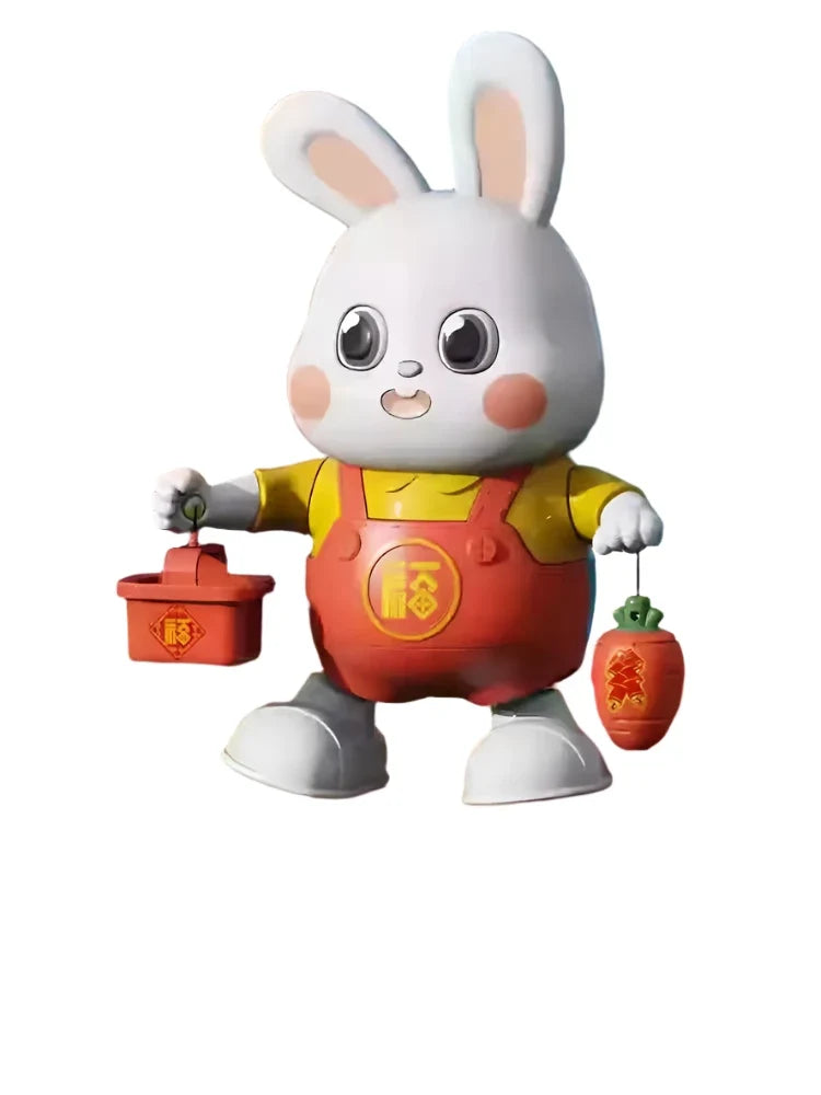 Interactive Singing Dancing Bunny Toy - Head Up Training for Babies 0-12 Months - singing-plush